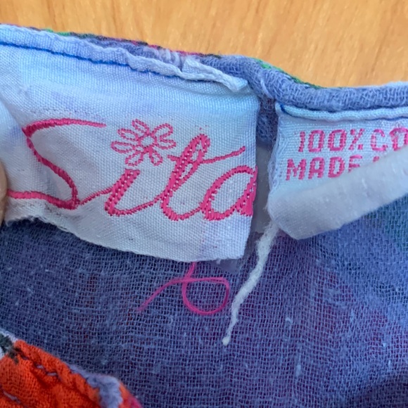 Sita 100% Cotton Bohemian Festival Babydoll Colorful hippie Dress made in Nepal - Picture 2 of 6